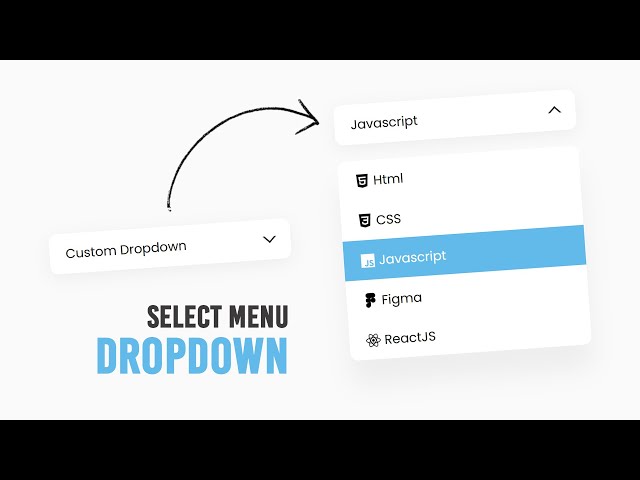 Custom Select Menu Dropdown using Html CSS & Vanilla Javascript | Dropdown Menu @OnlineTutorialsYT