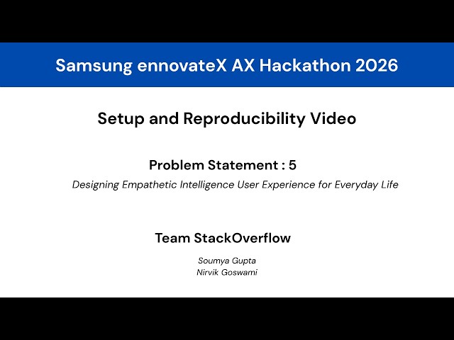 Setup and Result Reproducibility Video | Team StackOverflow