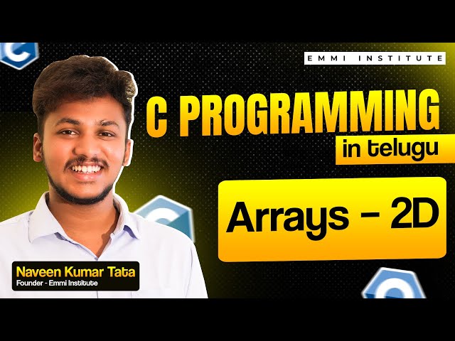 Day 15: 2D Arrays in C | Multidimensional Array Explained with Examples