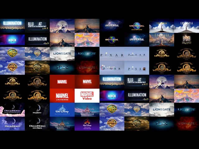 Battle of the Logos - TOP MOVIE STUDIO INTROS in Four Versions! (Combined Ending)