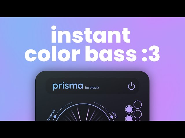 prisma - a new color bass plugin