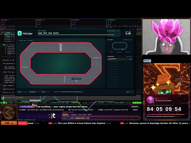 Vibe Coding Type Chat Racing Game Day 85