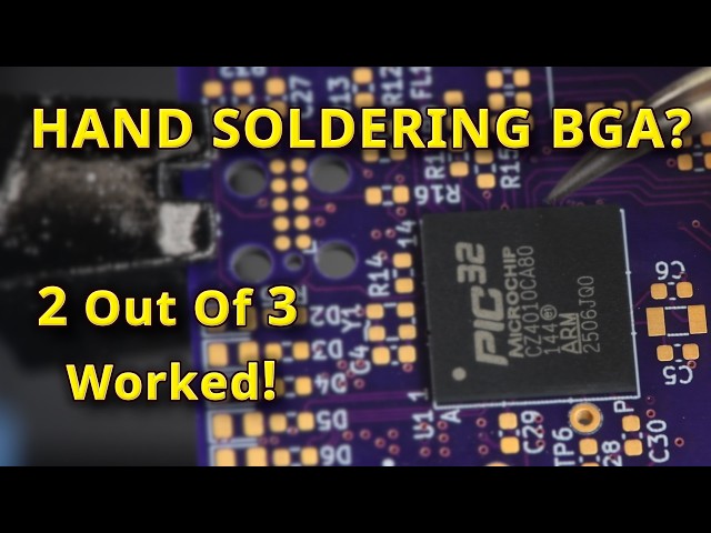 Hand Soldering My First BGA Microcontroller – Did It Actually Work?