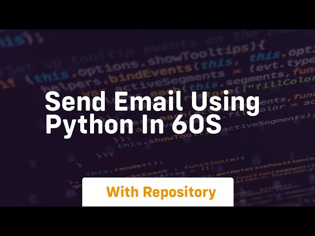 Send email using python in 60s