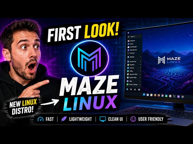 First Look at Maze Linux 🚀 The New Linux Distro That Could Surprise Everyone in 2026