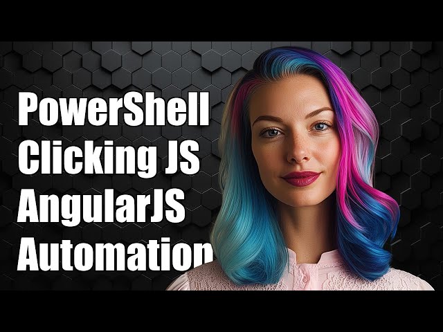 Can powershell be used to click an angularjs button?