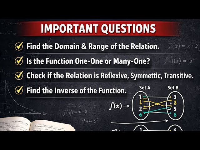 Relation and function class 11