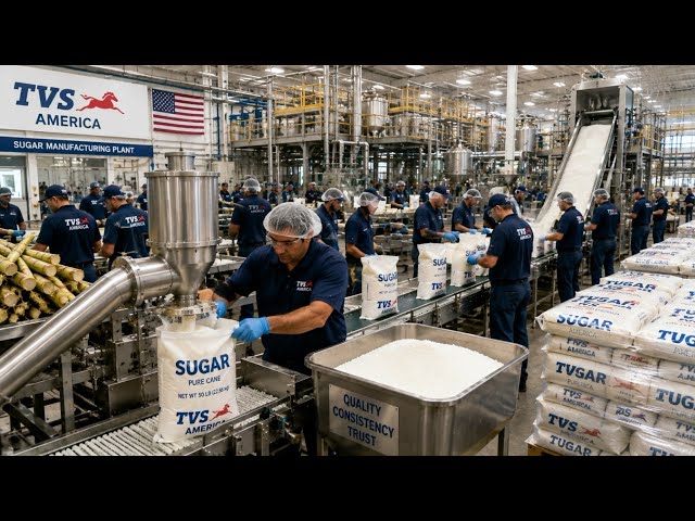 How Sugarcane Is Turned Into Sugar Crystals | Complete Sugar Manufacturing & Distribution Process