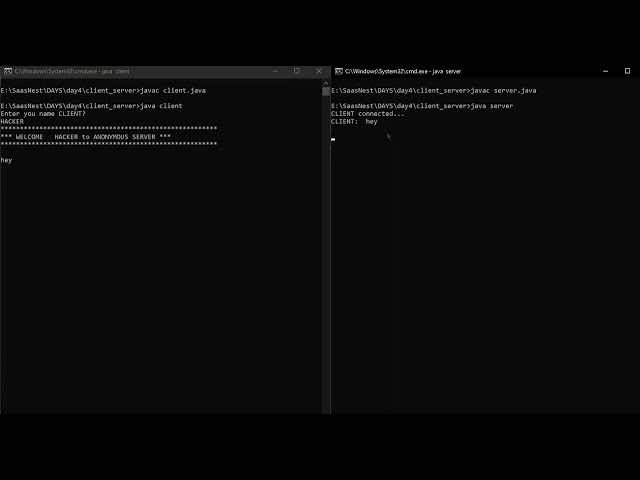 Client - Server Chat Application