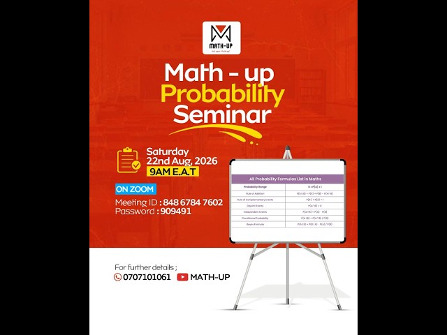 Math-up Probability Seminar Aug 2026
