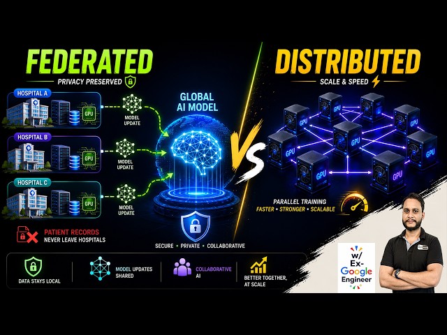 How Hospitals Train AI Without Sharing Patient Data | Federated vs Distributed Learning