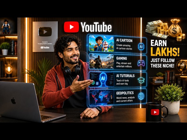 💰 Earn Lakhs? Just Follow These YouTube Niches! 🚀 | AI, Tech, Gaming & More
