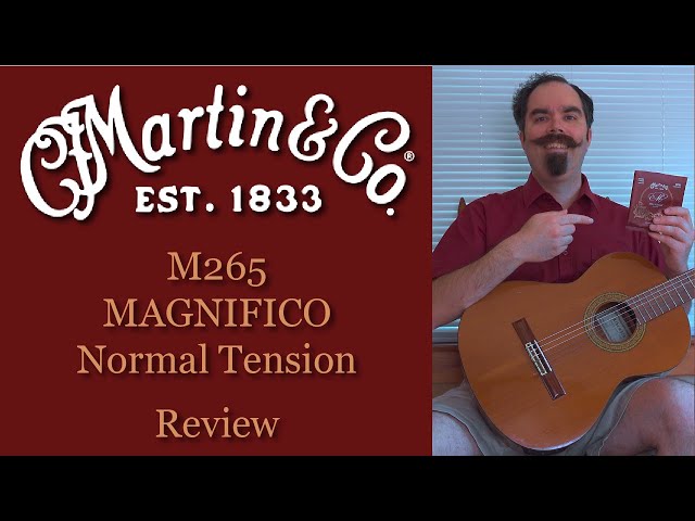 Martin Magnifico M265 - Polygut Classical Guitar Strings - Review & Sound Test