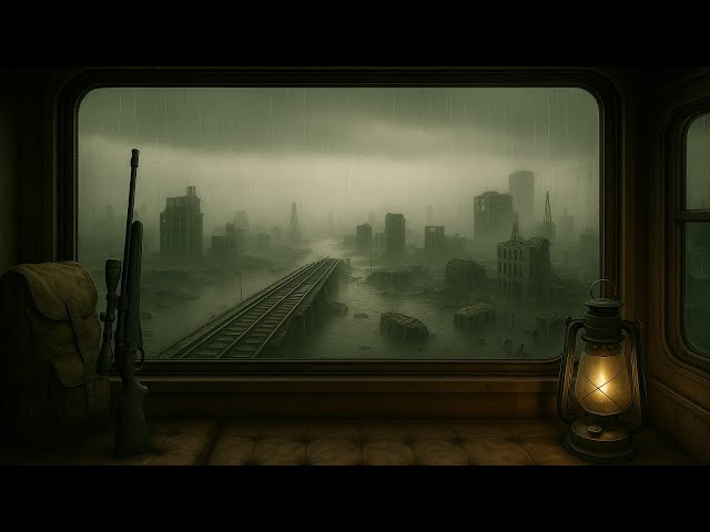 Abandoned World - Dystopian Sleep | Dark Post-Apocalyptic Rain Ambience Music