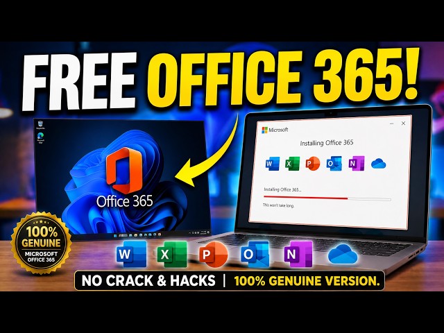 How to Install Microsoft Office 365 FREE for Lifetime! - Complete Setup Guide (2026)