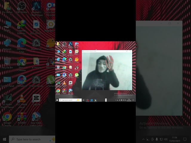 Move Your Mouse with Your Hand👋 Python OpenCV Project#shorts #shortsfeed #engineering