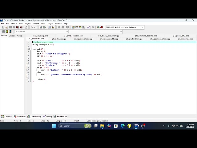 c++ assignment