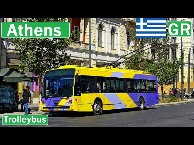 🇬🇷 Trolleybuses in Athens, Greece 2021【4K】