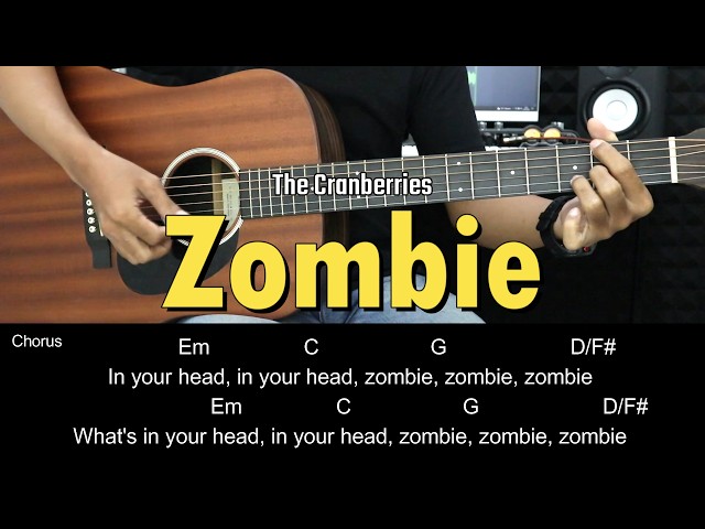 Zombie - The Cranberries | EASY Guitar Tutorial with Chords / Lyrics