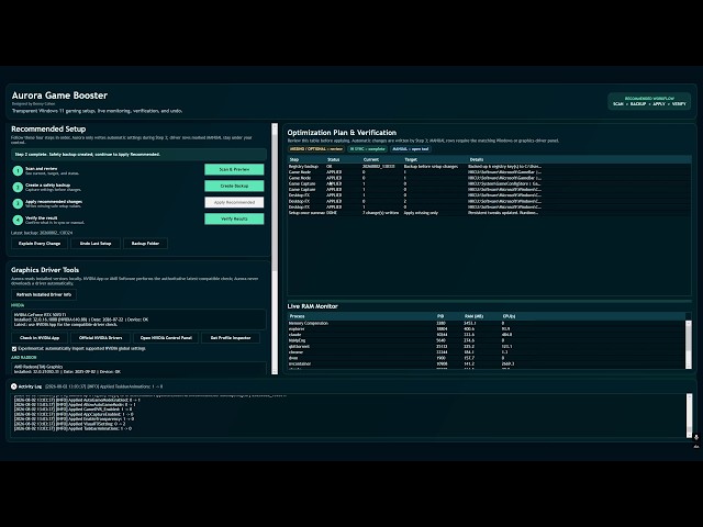 Windows 11 Gaming Optimization — Every Change Shown Before It Happens | Aurora Game Booster