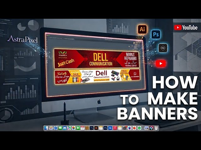 How to Design a Shop Banner in Adobe Illustrator Banner Tutorial for Shops | Step by Step