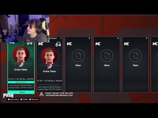 NBA2K, MUSIC, GAMES, CHILL (CODE "ADVM" WWW.PAPERMONEYBRAND.COM)