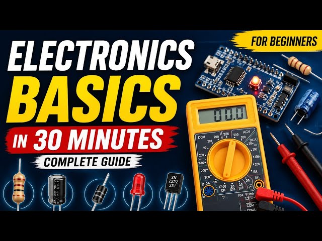 Electronics Basics for Beginners | Learn Electronics in 24 Minutes | Complete Course