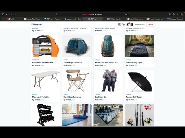 Demo FP Pemrograman Web - ITSPinjam