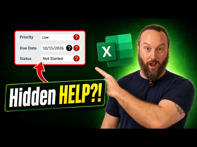 Secret Excel Help Bubbles That Make Everything Easier
