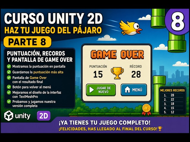 How to Create a Flappy Bird-Style Game in Unity 2D From Scratch Part 8