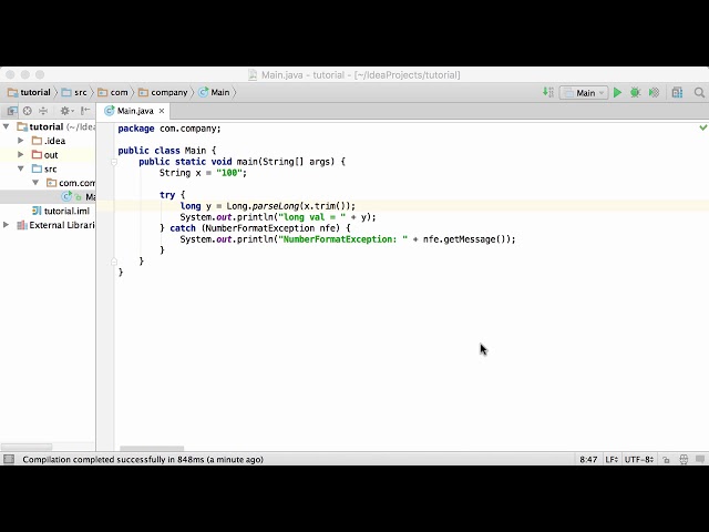 65.Java Tutorial - #65 - Java String to long