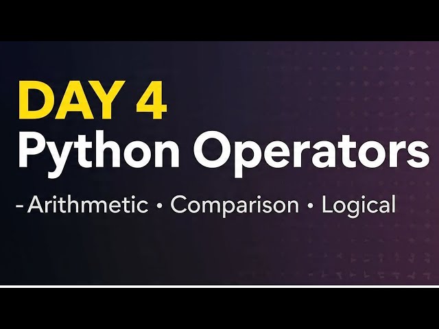 Python Operators Explained Simply | Arithmetic, Logical & Comparison | Beginner Tutorial