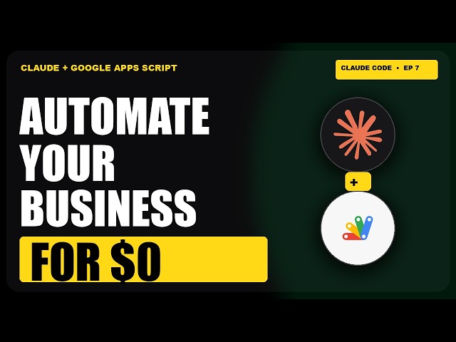 Claude Builds It. Google Runs It Free. | Apps Script Tutorial