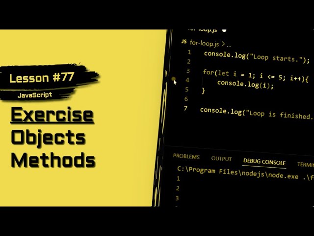 JavaScript For Beginners #77 | Practice Object Methods With Me!