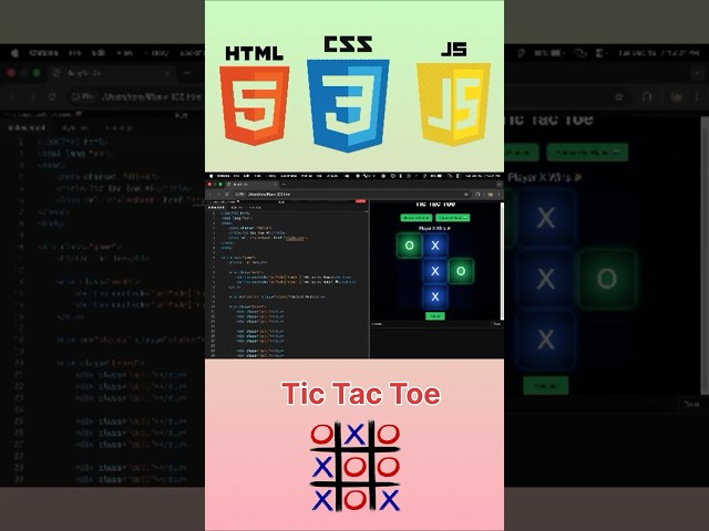 Tic Tac Toe Game | HTML, CSS, JS