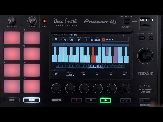 TORAIZ SP-16 Tutorial 14 - Midi Out