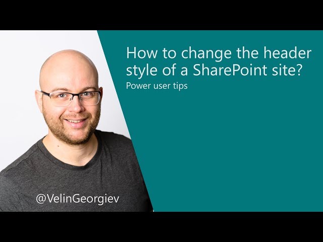 How to change the header style of a SharePoint site