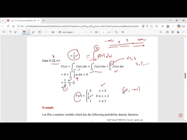 Lec  13 Continuous Random Variables