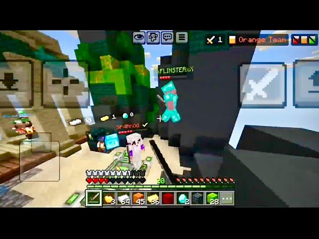 HIVE BEDWARS 60 FPS MOBILE GAMEPLAY||MCPE||#minecraft