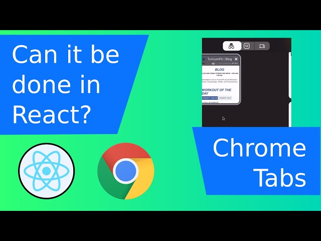 Chrome Tabs - Can it be done in React Web?
