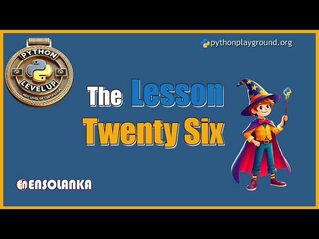 Python LevelUp Study Pack — Lesson 26: Code Example Demo | PythonPlayground.org | .club