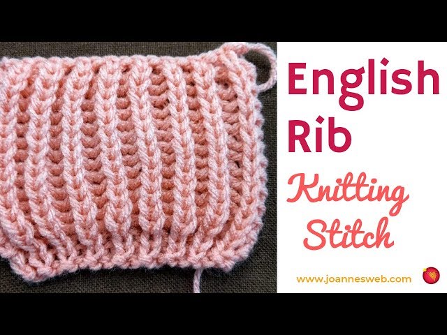 English Rib Knitting Stitch