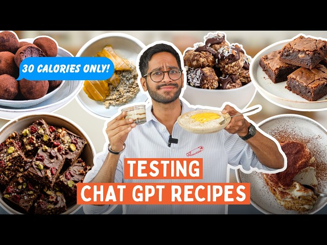 I ASKED AI TO GENERATE HEALTHY DESSERT RECIPES | EPIC FAIL 😂 DO AI RECIPES WORK?