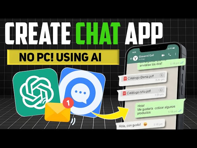 Create AI Chat App on Mobile (No Coding | No PC)