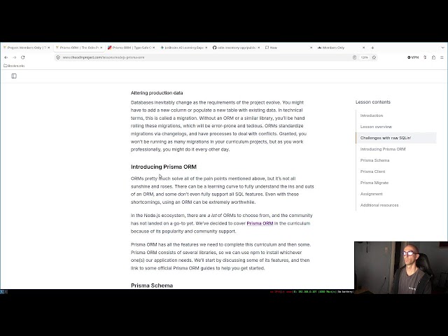 The Odin Project: Full Stack JavaScript | 50/10 Pomodoro | Day 152