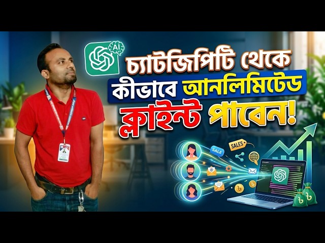 **ChatGPT থেকে কীভাবে আনলিমিটেড ক্লায়েন্ট পাবেন? 🔥 | 100% Practical Method**