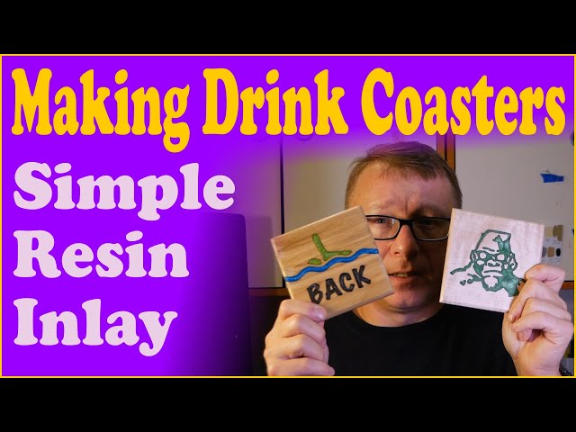 Making Drink Coaster Epoxy Inlay Wood