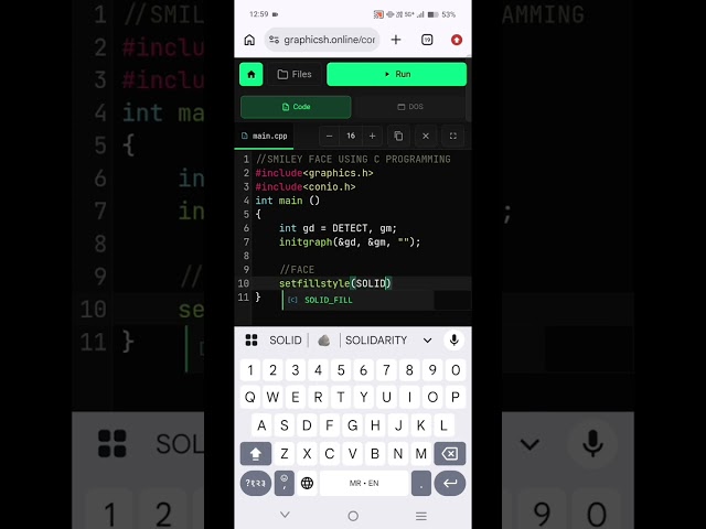 SMILEY FACE USING C PROGRAMMING 🙂