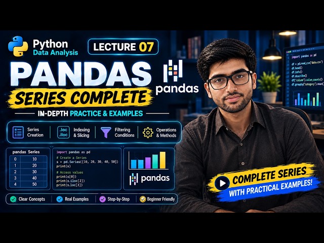 Pandas Series in Python  | Complete Guide for Data Analysis (Urdu/Hindi)