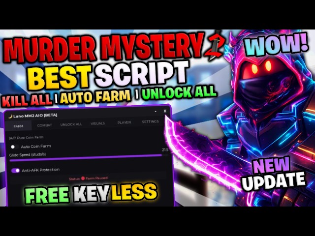 [⛱️🌊] *BEST* MM2 Script 2026 - Aimbot, Kill All, AutoFarm, Unlock All, ESP | Murder Mystery 2 Script